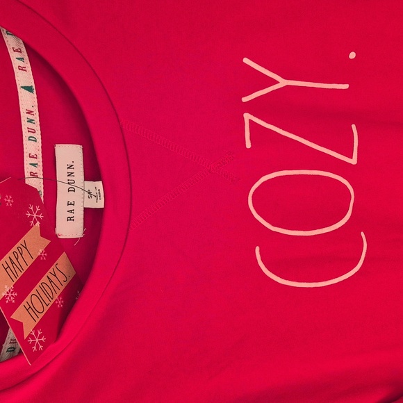 Nwt rae dunn 2 piece sweatshirt and jogger set small cozy loungeware - Picture 2 of 5